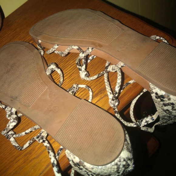 Snakeskin Kaari blue Zari Strappy Sandals - Picture 3 of 6